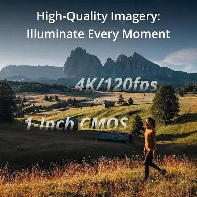 Pocket 3 Creator Combo, Vlogging Camera with 1'' CMOS & 4K/120Fps Video, 3-Axis Stabilization, Face/Object