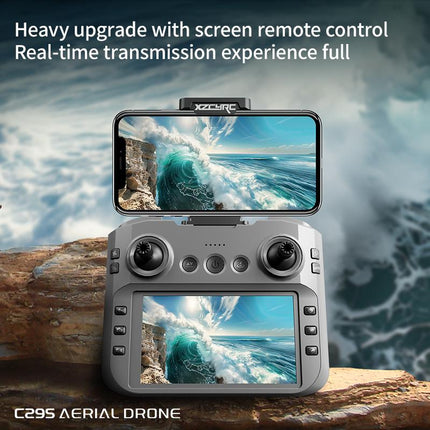Drone with 4K Dual Camera, C29 Drone for Adults, Beginner Drone with 4.5Inch Remote Control Screen, Altitude Hold, One-Key Take Off/Landing, Christmas Toys Gifts for Teen Boys Girls, Remote Control Flying Toys