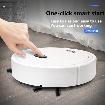 Robot Vacuum Cleaner One-Button Start Fast Cleaning Efficient Roller Brush to Clean Hair and Dust Is Preferred for Pet Families