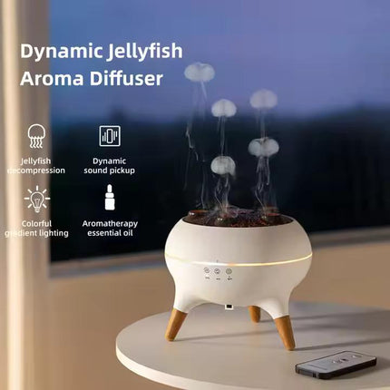 HALLOWEEN GIFT Ghost Campfire Flickering Night Light Ultrasonic Air Humidifier with 7 Shade LED Light & Volcano Aroma Diffuser for Halloween Decor & Home Essentials