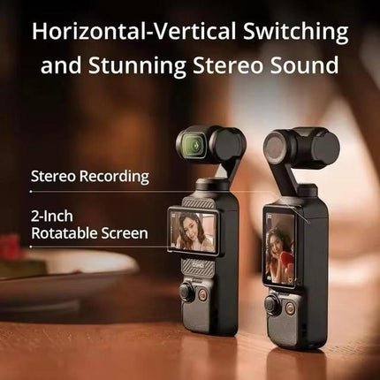 Pocket 3 Creator Combo, Vlogging Camera with 1'' CMOS & 4K/120Fps Video, 3-Axis Stabilization, Face/Object