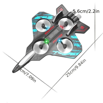 RC Mini Drone with LED Lights & Altitude Hold - Remote Control Quadcopter Gift for Kids & Beginners