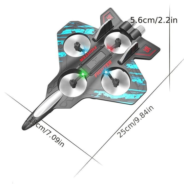 RC Mini Drone with LED Lights & Altitude Hold - Remote Control Quadcopter Gift for Kids & Beginners