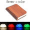 3D Folding Creative LED Night Light RGB Color USB Recharge Wooden Book Light Decor Bedroom Desk Table Lamp for Kid Brithday Gift