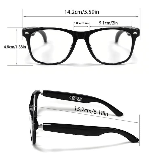 F16 Smart Glasses with Ai Language Translation, Intelligent Interaction, Voice Calling, Dual Type-C Fast Charging, Perfect Gift