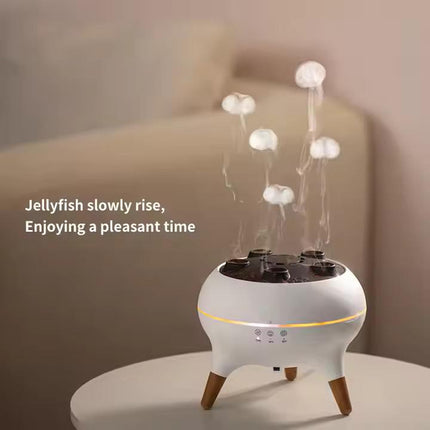 HALLOWEEN GIFT Ghost Campfire Flickering Night Light Ultrasonic Air Humidifier with 7 Shade LED Light & Volcano Aroma Diffuser for Halloween Decor & Home Essentials