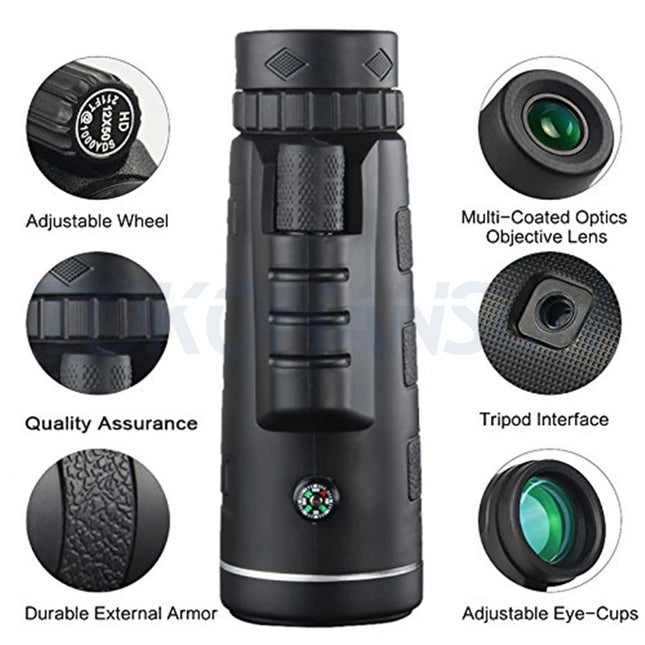 Telescope Telephoto Lens 40X60 Zoom lens with Tripod Monocular Mobile Phone camera Lens for Smartphones lente para celular