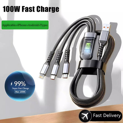 Luminous 3-in-1 Fast Charging Cable