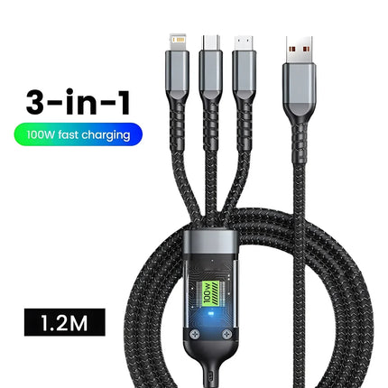 Luminous 3-in-1 Fast Charging Cable