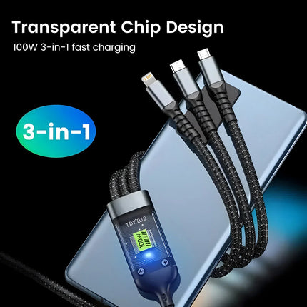 Luminous 3-in-1 Fast Charging Cable