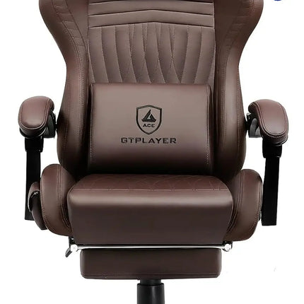 GTPLAYER Gaming Chair, Computer Chair with Footrest and Bluetooth Speakers, High Back Gaming Chair