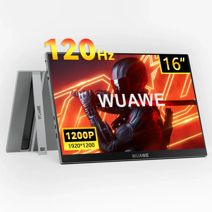 16-Inch 120Hz Portable Gaming Monitor – 1920x1200p Aluminum Display with Stand for Phone, Laptop, Xbox, and Mac