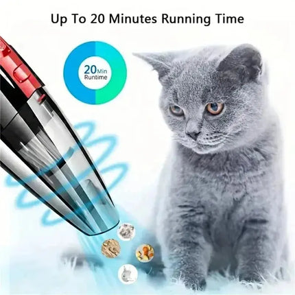 Portable Car Wireless Vacuum Cleaner - Powerful Suction - Rechargeable