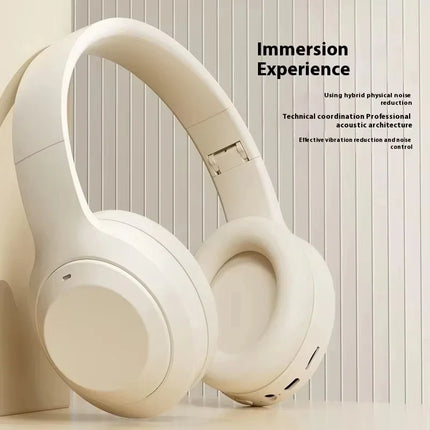Wireless Bluetooth 5.3 Headset – Foldable Hi-Fi Stereo with Mic & Noise Cancelling for Gaming & Music