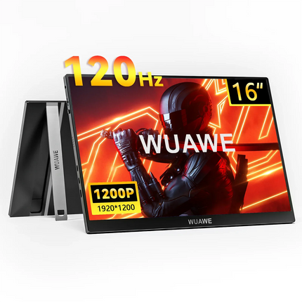 16-Inch 120Hz Portable Gaming Monitor – 1920x1200p Aluminum Display with Stand for Phone, Laptop, Xbox, and Mac