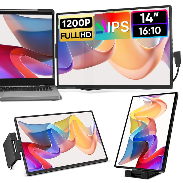 16-Inch 120Hz Portable Gaming Monitor – 1920x1200p Aluminum Display with Stand for Phone, Laptop, Xbox, and Mac