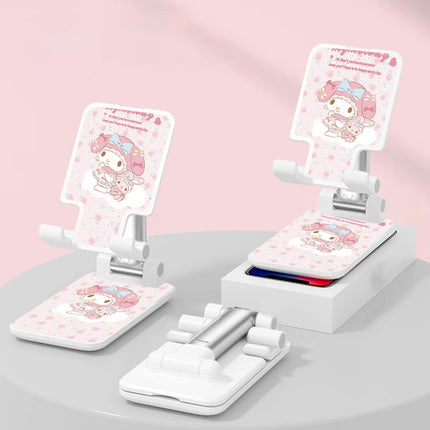 Sanrio Desk Mobile Phone Holder Stand For IPhone IPad Adjustable Desktop Tablet Holder Universal Table Cell Phone Stand