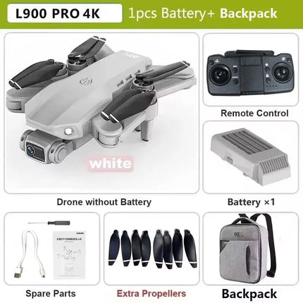 LYZRC L900 PRO GPS Drone 4K Professional HD Dual Camera 5G WIFI Brushless Motor FPV Quadcopter Foldable Aerial Photography Drone