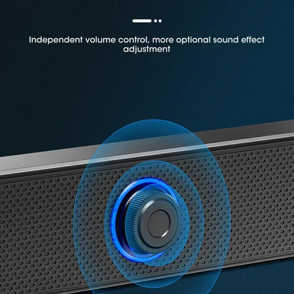 PC Soundbar Wired and Wireless Bluetooth Speaker USB Powered Soundbar for TV Pc Laptop Gaming Home Theater Surround Audio System