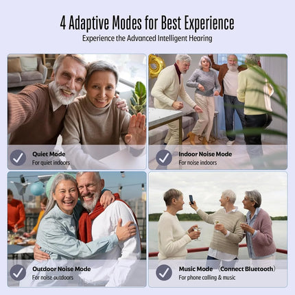 Hearing Aid with Bluetooth 16 CHANNEL Hearing Aids Rechargeable for Deafness High Quality with Noise Cancelling audifonos