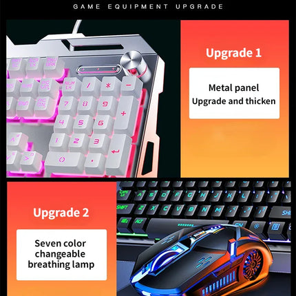 RGB Gamer Keyboard Gaming Keyboard and Mouse Headphone Gamer Kit Backlit USB Wired Computer KeyboardFor Pc Laptop 3 In1 Teclado