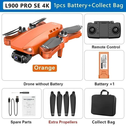 LYZRC L900 PRO GPS Drone 4K Professional HD Dual Camera 5G WIFI Brushless Motor FPV Quadcopter Foldable Aerial Photography Drone