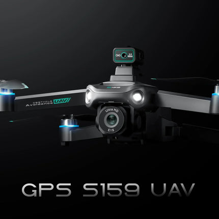2024 S159 GPS Brushless Drone Screen Controlled Memory Card 8K HD Camera Obstacle Avoidance Aerial Photography Dron Toy Gift 2KM