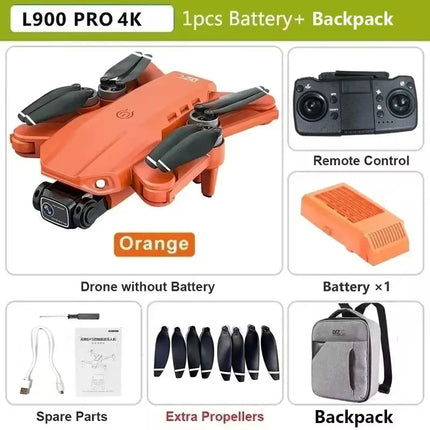 LYZRC L900 PRO GPS Drone 4K Professional HD Dual Camera 5G WIFI Brushless Motor FPV Quadcopter Foldable Aerial Photography Drone