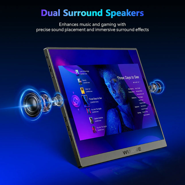16-Inch 120Hz Portable Gaming Monitor – 1920x1200p Aluminum Display with Stand for Phone, Laptop, Xbox, and Mac