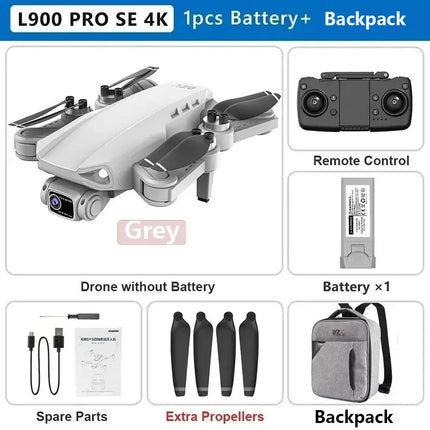 LYZRC L900 PRO GPS Drone 4K Professional HD Dual Camera 5G WIFI Brushless Motor FPV Quadcopter Foldable Aerial Photography Drone