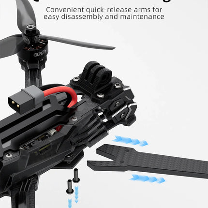 GEPRC Vapor-X5 D5 HD O4 Pro FPV Drone 5Inch O4 Air Unit VTX 4K 120fps Recording 2207E 1960KV Motor RC Quadcopter Freestyle Drone