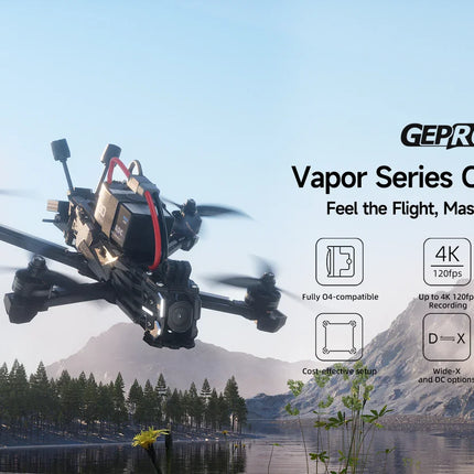 GEPRC Vapor-X5 D5 HD O4 Pro FPV Drone 5Inch O4 Air Unit VTX 4K 120fps Recording 2207E 1960KV Motor RC Quadcopter Freestyle Drone