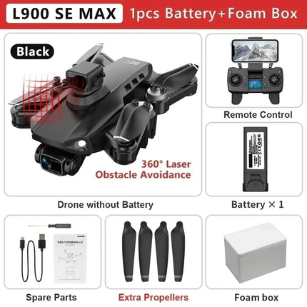 LYZRC L900 PRO GPS Drone 4K Professional HD Dual Camera 5G WIFI Brushless Motor FPV Quadcopter Foldable Aerial Photography Drone