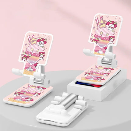 Sanrio Desk Mobile Phone Holder Stand For IPhone IPad Adjustable Desktop Tablet Holder Universal Table Cell Phone Stand