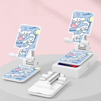 Sanrio Desk Mobile Phone Holder Stand For IPhone IPad Adjustable Desktop Tablet Holder Universal Table Cell Phone Stand
