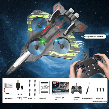 RC Mini Drone with LED Lights & Altitude Hold - Remote Control Quadcopter Gift for Kids & Beginners
