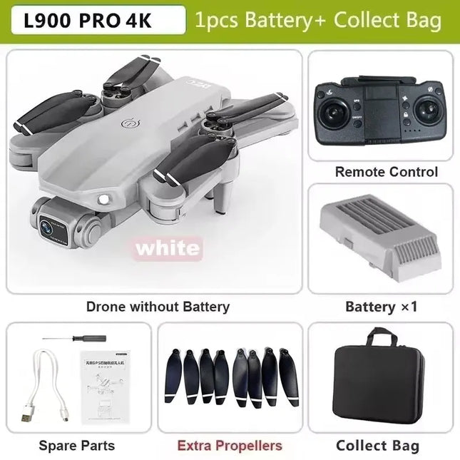 LYZRC L900 PRO GPS Drone 4K Professional HD Dual Camera 5G WIFI Brushless Motor FPV Quadcopter Foldable Aerial Photography Drone