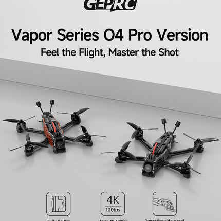 GEPRC Vapor-X5 D5 HD O4 Pro FPV Drone 5Inch O4 Air Unit VTX 4K 120fps Recording 2207E 1960KV Motor RC Quadcopter Freestyle Drone