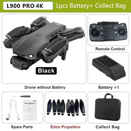 LYZRC L900 PRO GPS Drone 4K Professional HD Dual Camera 5G WIFI Brushless Motor FPV Quadcopter Foldable Aerial Photography Drone