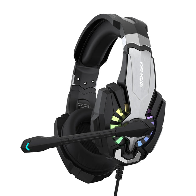 UVQYC Stereo Gaming Headset Wired for PC PS4 PS5 Xbox, Over Ear Headphones