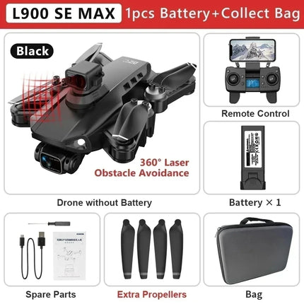 LYZRC L900 PRO GPS Drone 4K Professional HD Dual Camera 5G WIFI Brushless Motor FPV Quadcopter Foldable Aerial Photography Drone