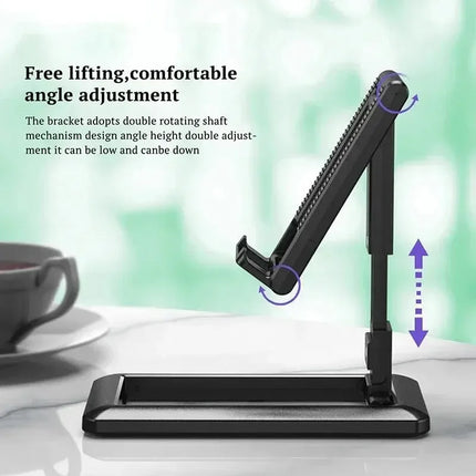 Foldable Desktop Phone Stand Tablet Mobile Bracket for iPad iPhone Samsung Desk Holder Adjustable Desk Bracket Smartphone Stand