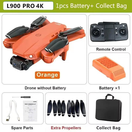 LYZRC L900 PRO GPS Drone 4K Professional HD Dual Camera 5G WIFI Brushless Motor FPV Quadcopter Foldable Aerial Photography Drone