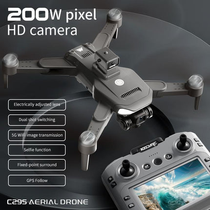 Drone with 4K Dual Camera, C29 Drone for Adults, Beginner Drone with 4.5Inch Remote Control Screen, Altitude Hold, One-Key Take Off/Landing, Christmas Toys Gifts for Teen Boys Girls, Remote Control Flying Toys
