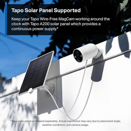 Tp-Link & Tapo C425 - 2024 Editors’ Choice 2K QHD Wireless Outdoor Security Camera with Magnetic Mount, Long-Lasting Battery, AI Detection, 150° FOV, Color Night Vision, IP66 Weatherproof