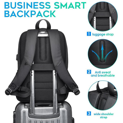 BANGE Sling Travel Laptop Backpack Fits 15.6 Inch Laptop for Men and Women Waterproof with Side Mesh Pocket USB Charging Port - AIcomStore