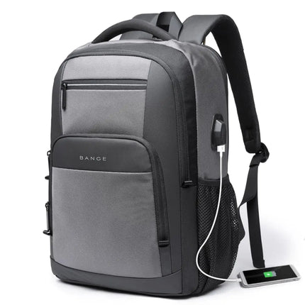 BANGE Sling Travel Laptop Backpack Fits 15.6 Inch Laptop for Men and Women Waterproof with Side Mesh Pocket USB Charging Port - AIcomStore