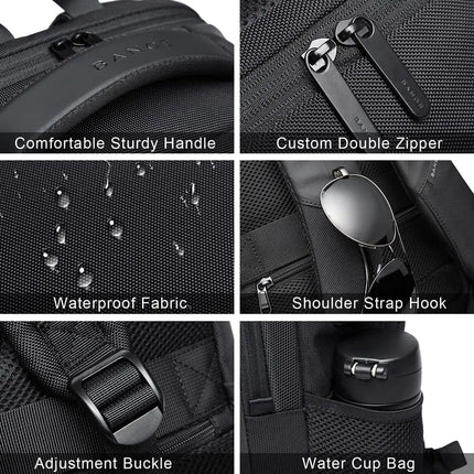 BANGE Sling Travel Laptop Backpack Fits 15.6 Inch Laptop for Men and Women Waterproof with Side Mesh Pocket USB Charging Port - AIcomStore