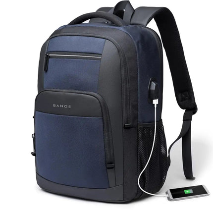 BANGE Sling Travel Laptop Backpack Fits 15.6 Inch Laptop for Men and Women Waterproof with Side Mesh Pocket USB Charging Port - AIcomStore