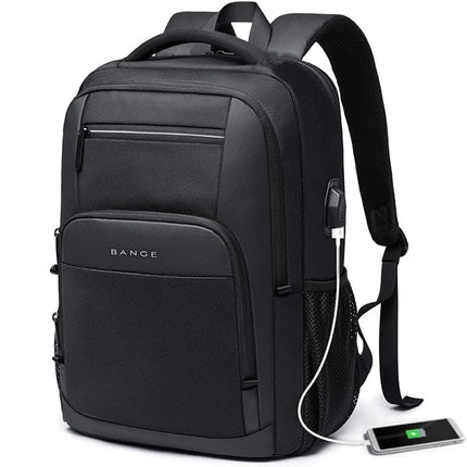BANGE Sling Travel Laptop Backpack Fits 15.6 Inch Laptop for Men and Women Waterproof with Side Mesh Pocket USB Charging Port - AIcomStore